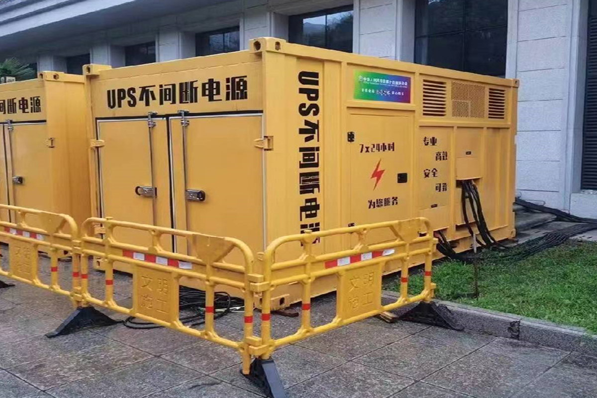 仙游发电机租赁施工现场